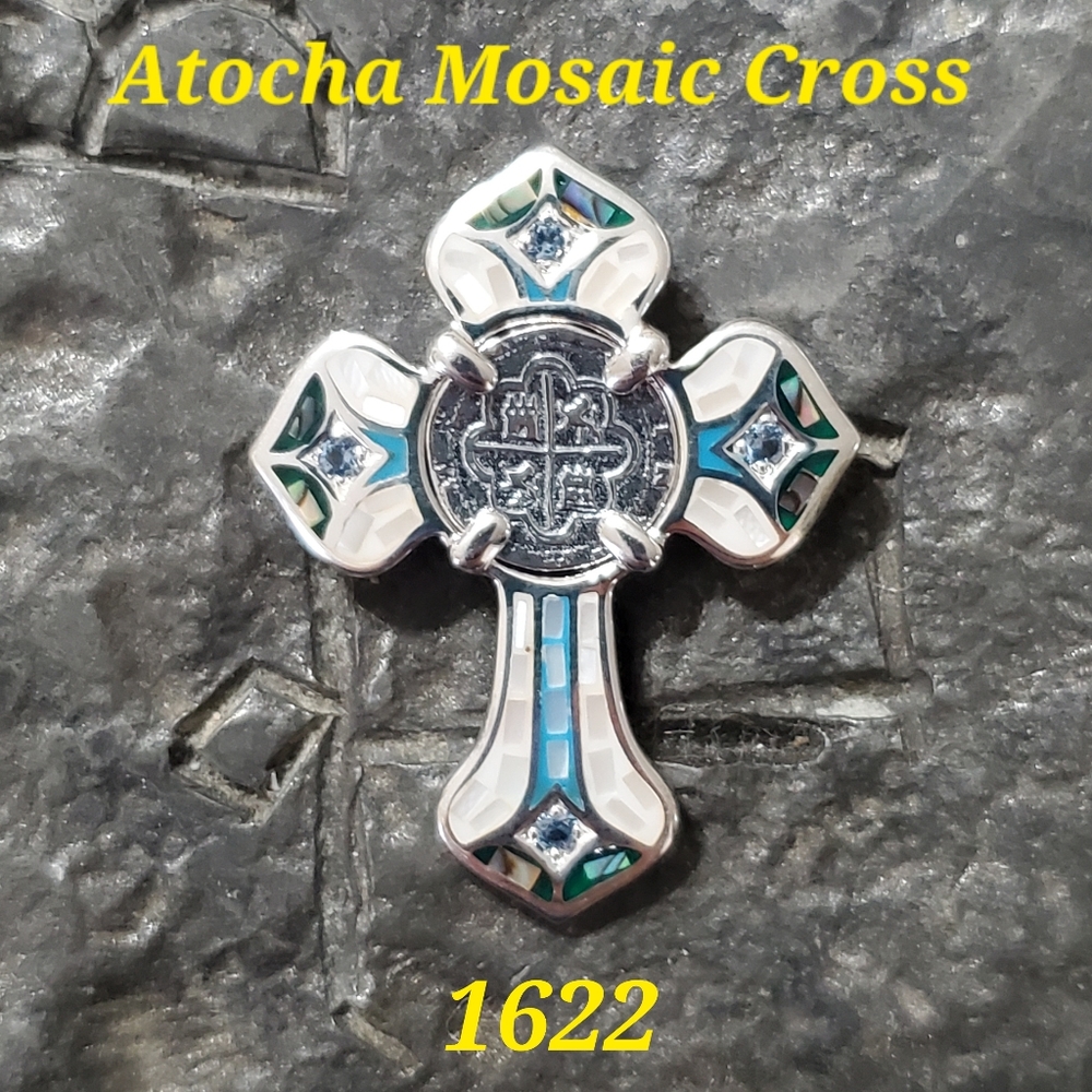 Atocha silver cross pendant